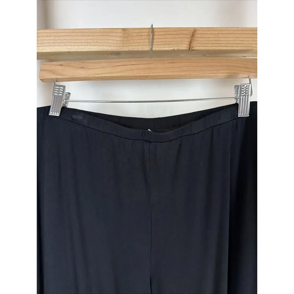 NWT Kleen Heart String Black Straight Leg Pants Leggings 1X
